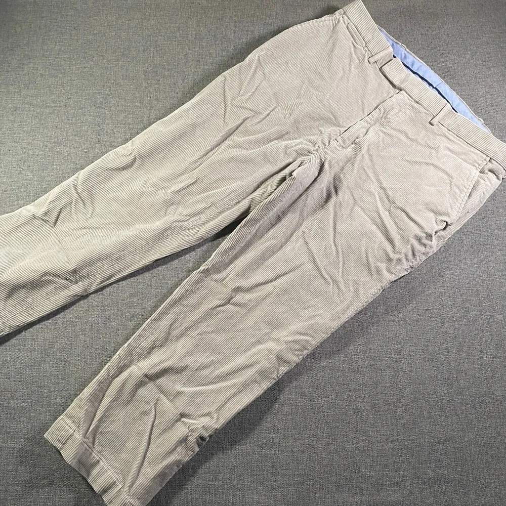 Polo Golf Ralph Lauren Mens Corduroy Pants Beige 36x30 (Fits 36x26) Straight Fit